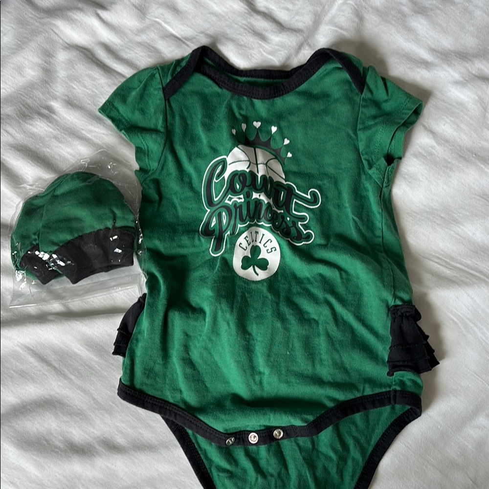 Celtics onesie 18mos NBA Green and Black Kids Bodysuit